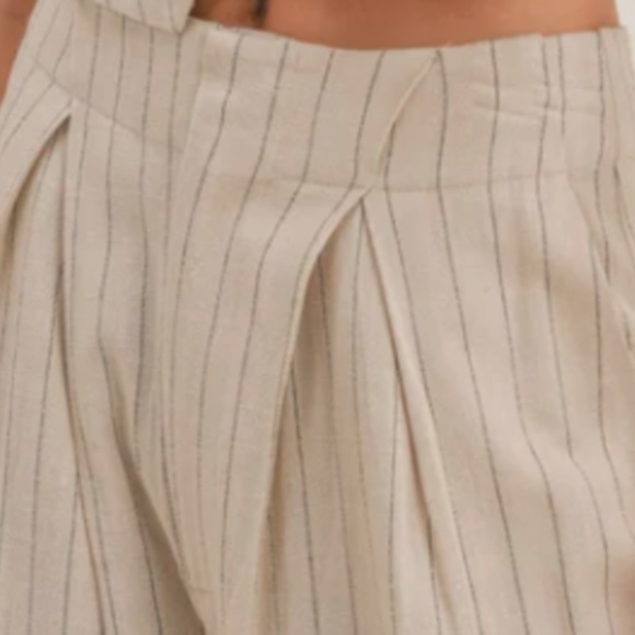 Sage The Label Set - Pants and Blazer/Dress - Size Small - Neutral Pinstripe - Picture 7 of 13